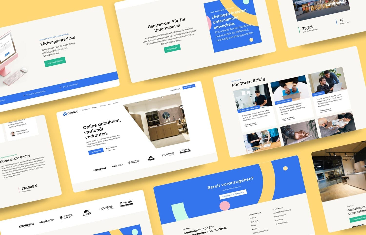 Example kitchen website design - Flatsome Theme - Asensu