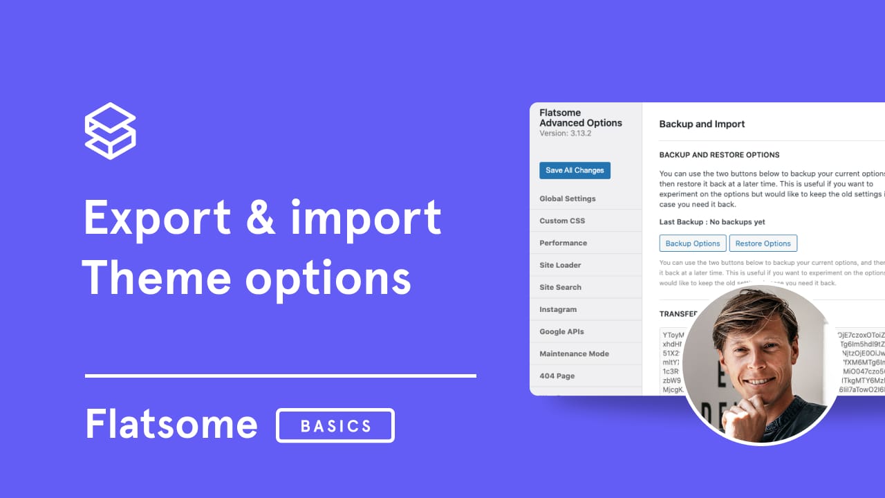Export & Import Theme Options in Flatsome Theme