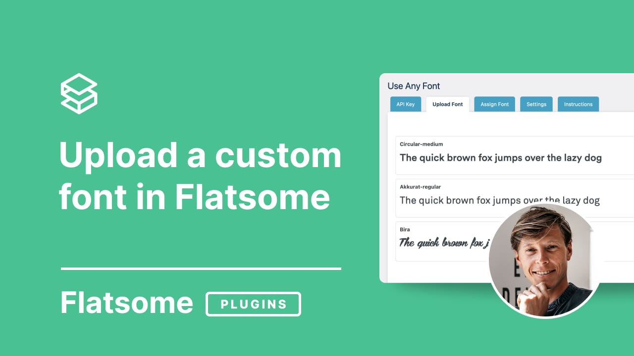 Upload a custom font in Flatsome Theme