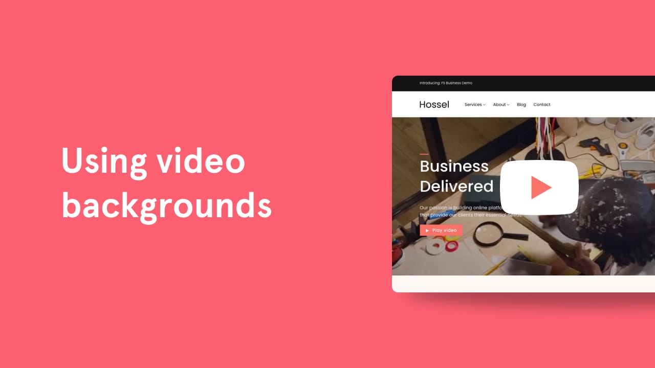 Using Video Backgrounds in Flatsome Theme